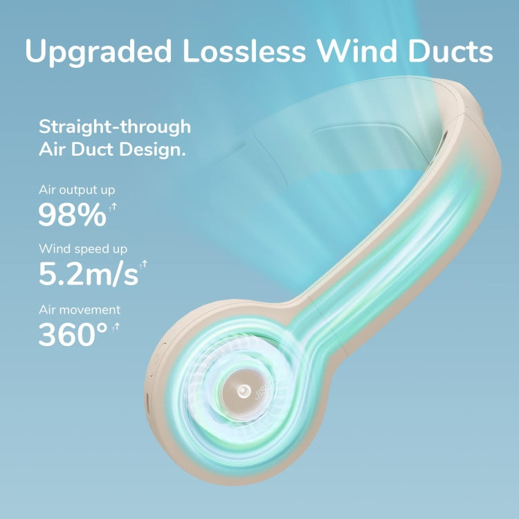 JisuLife FA31 USB Rechargeable Hanging Neck Mini Fan Bladeless Cooling Outdoor High Wind Power Electric Fan