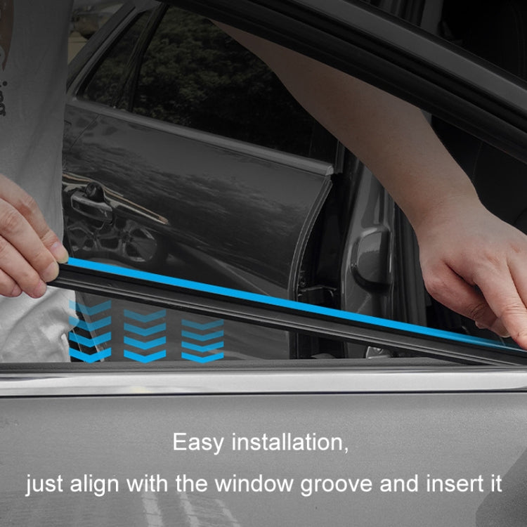 Car Side Window Wipers Removing Water Mist Universal Rubber Strips