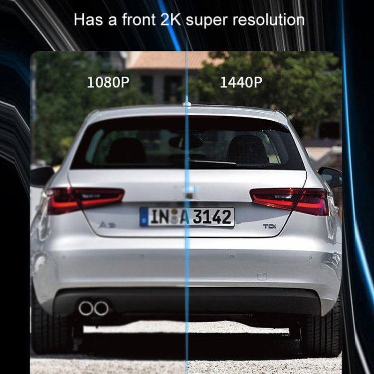 Mobile Phone WIFI Interconnection 2K Ultra-Clear Night Vision Hidden Driving Recorder