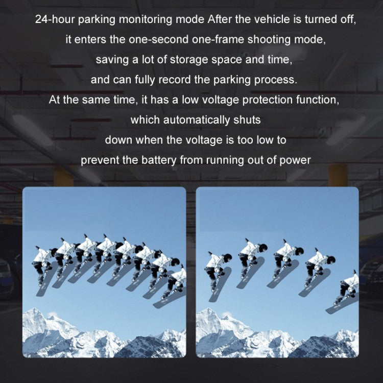 Mobile Phone WIFI Interconnection 2K Ultra-Clear Night Vision Hidden Driving Recorder