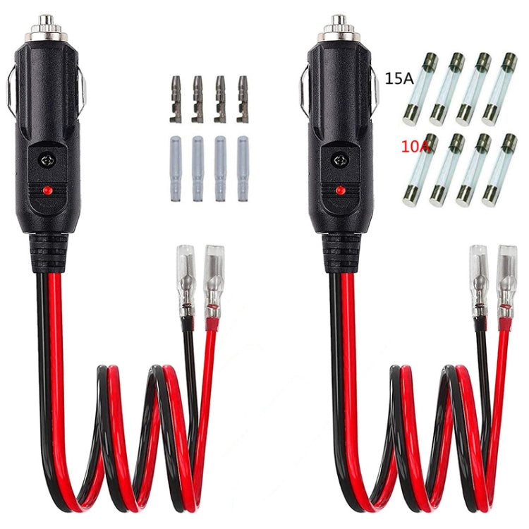 16AWG 15A 12V/24V Fused Cigarette Lighter Plug With Lead