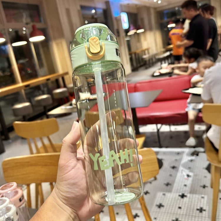 Student Portable Bouncing Straw Large Capacity Drop Resistant Plastic Cups