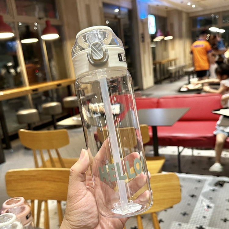 Student Portable Bouncing Straw Large Capacity Drop Resistant Plastic Cups