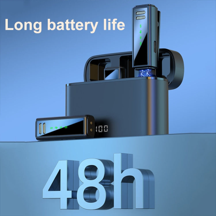 J88 Mini Intelligent Noise Reduction Wireless Collar Microphone