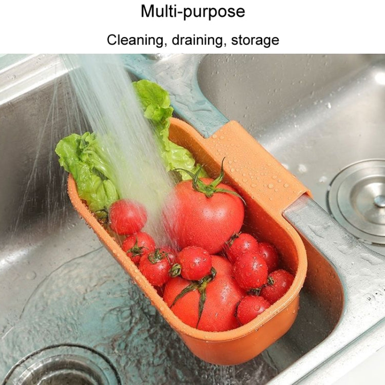 Kitchen Sink Drain Basket Washing Basin Multifunctional Storage Hanging Basket