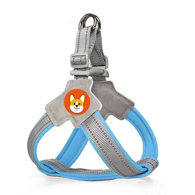 Saddle Style Pet Chest Harness Breathable Reflective Dog Leash