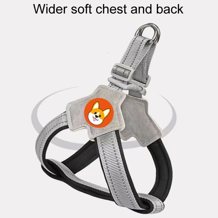 Saddle Style Pet Chest Harness Breathable Reflective Dog Leash