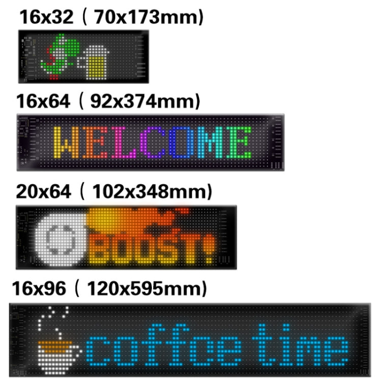 Car Flexible Display Advertising Screen APP Bluetooth Smart Screen