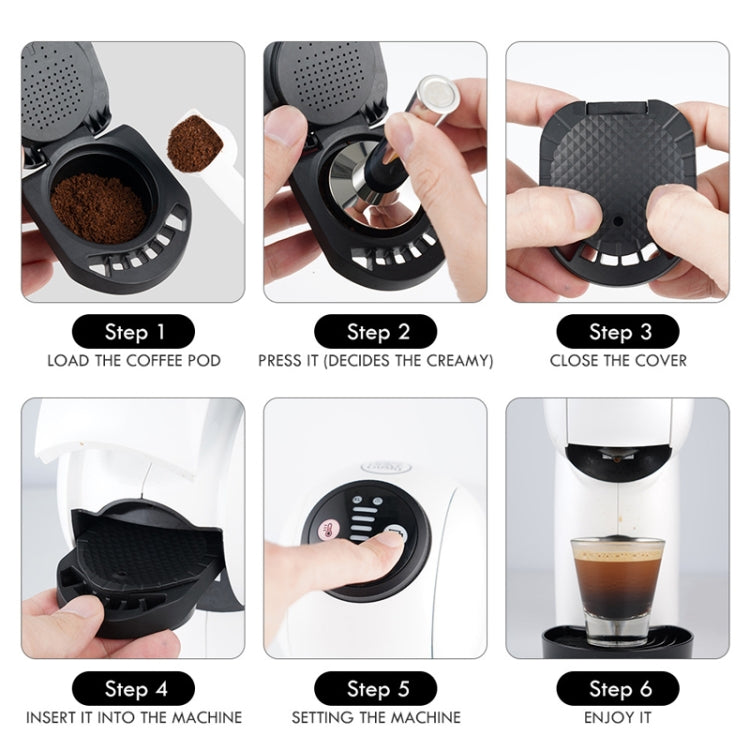 Compatible With Dolce Gusto ICafilas Reusable Coffee Capsule Converter Tray