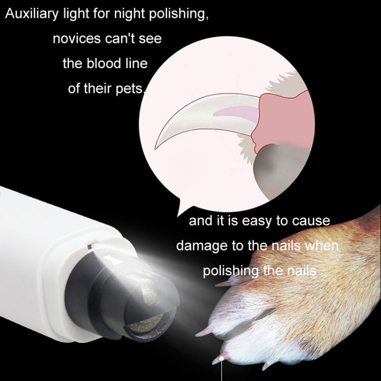 Pet Fully Automatic Nail Grinder With LED Light