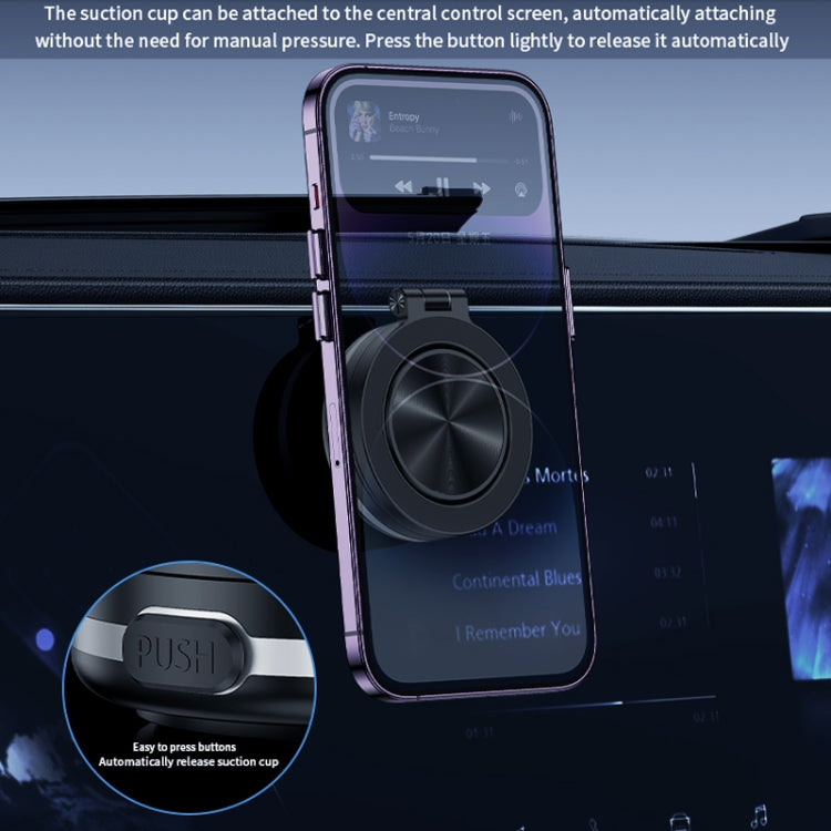 AIMITE C1 Vacuum Adsorption Foldable Magnetic Support Bracket Car Cell Phone Holder