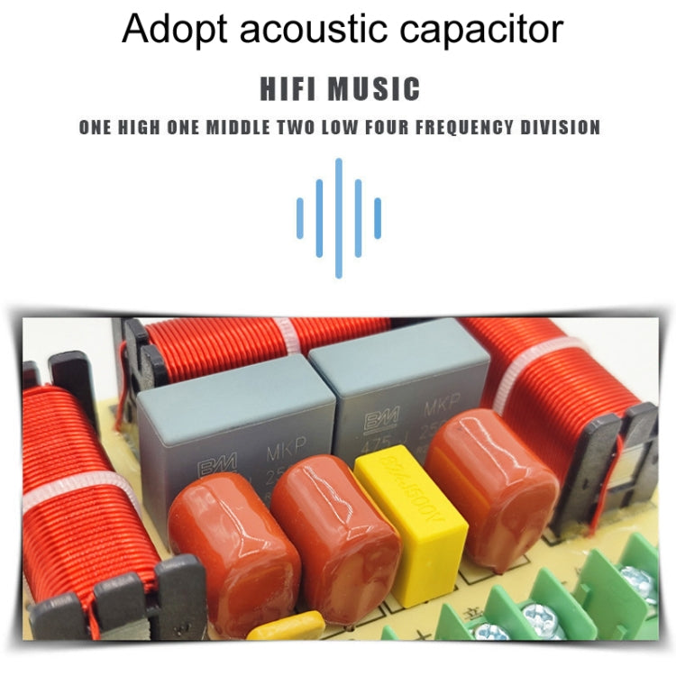 One High One Medium Two Low 4-Way Speaker Crossover Audio Modification Divider