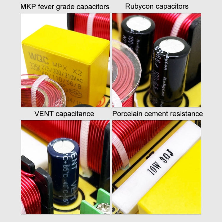 WEAH-3007B Home Cinema Speaker Crossover High Medium And Low 3-Way Audio Modification Divider