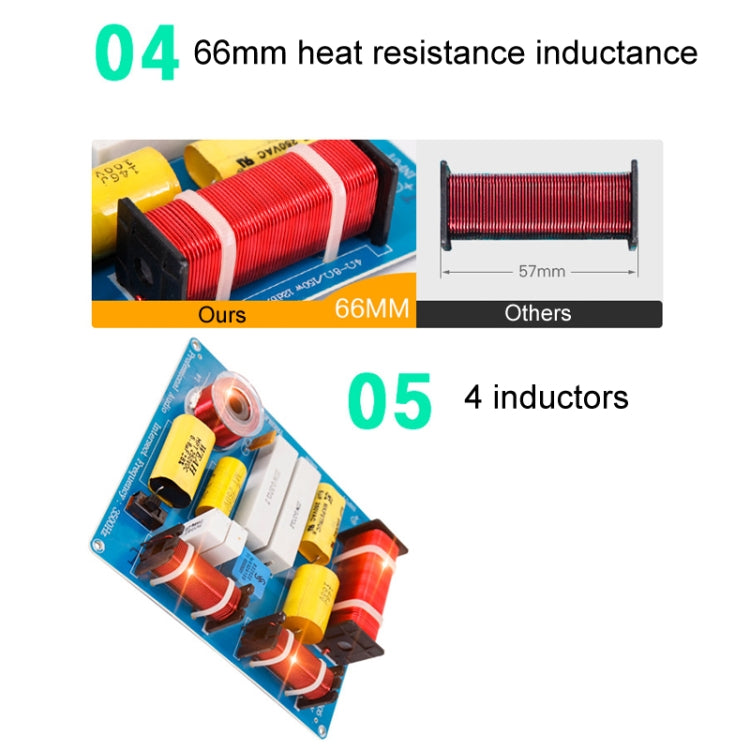 High Medium And Low 3-Way Audio Crossover Stage Speaker Divider