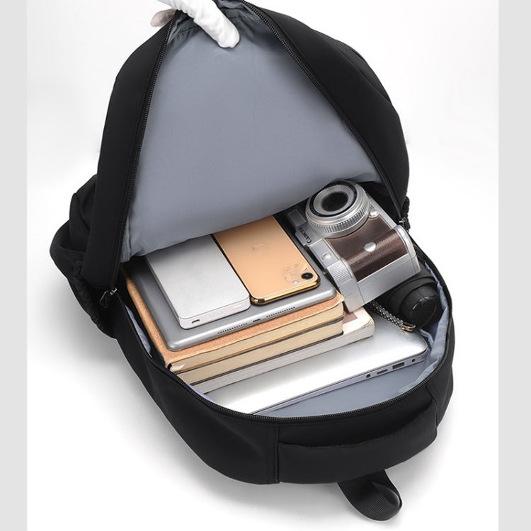 Solid Color Backpack Teenager School Bag Travel Shoulder Bag For Men Women