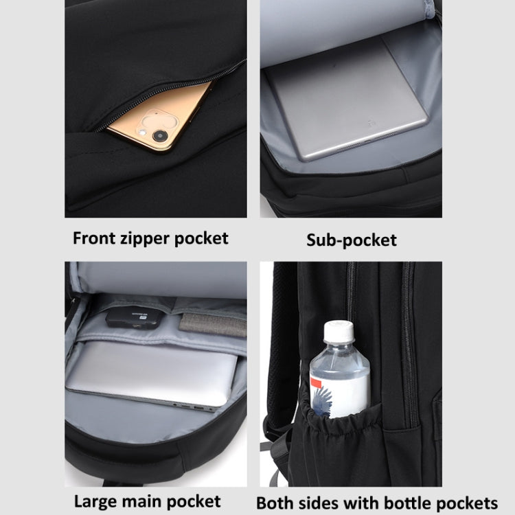 Solid Color Backpack Teenager School Bag Travel Shoulder Bag For Men Women