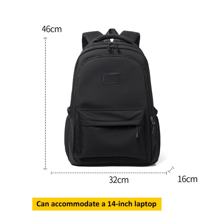 Solid Color Backpack Teenager School Bag Travel Shoulder Bag For Men Women