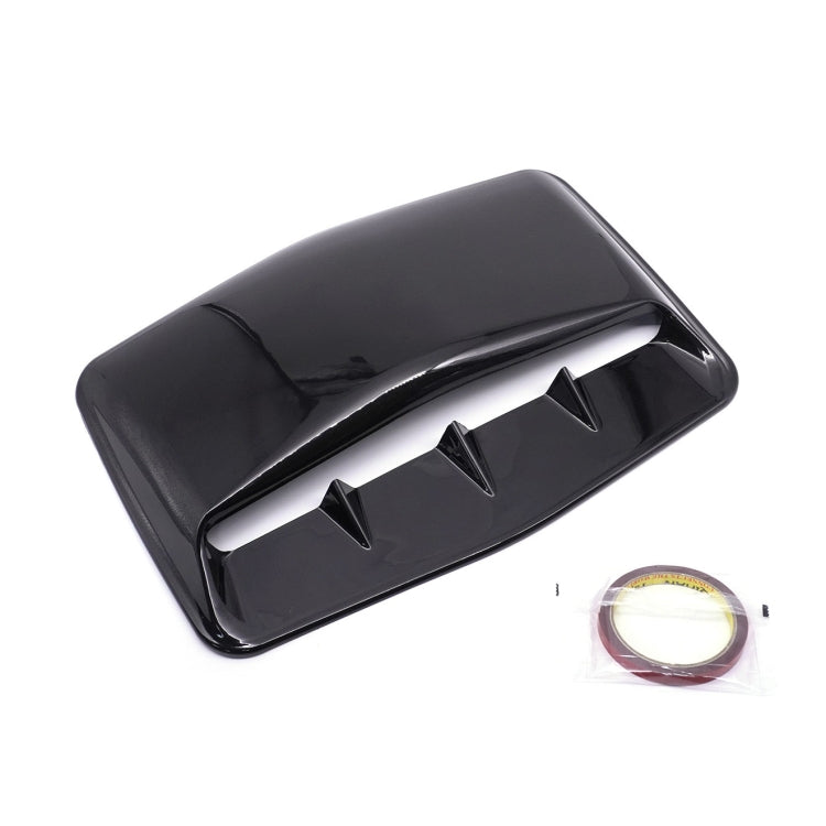 Universal Carbon Car Hood Scoop Air Flow Intake Decorative Turbo Bonnet Vent Cover With Tape