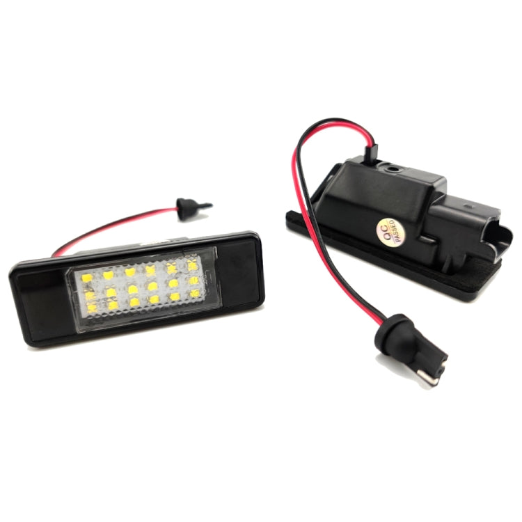 2pcs For Nissan Qashqai J10 / J11 / X-Trail / Teana License Plate Light Modification