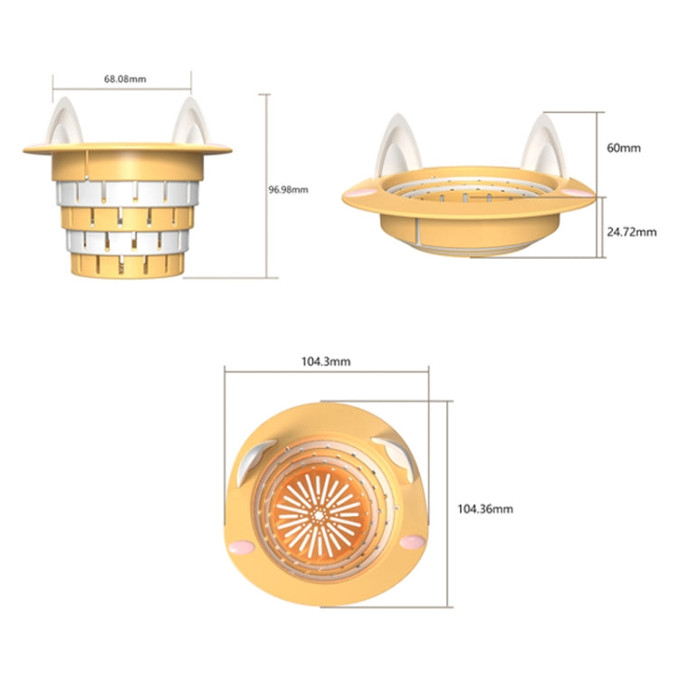 Household Kitchen Sink Residue Strainer Foldable Anti Clogging Floor Drain Filter