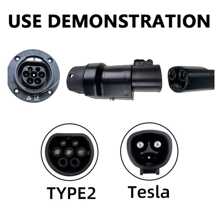 For Tesla-TYPE2 Electric Vehicle Charging Station Adapter Conversion Head