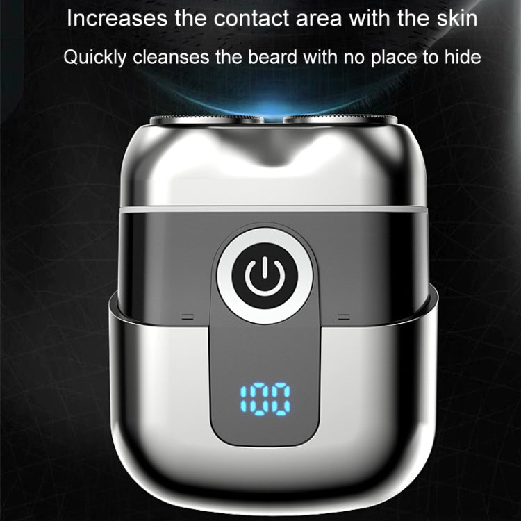 Double Ring Magnetic Electric Shaver Travel Portable Rechargeable Full Body Washable Men Razor