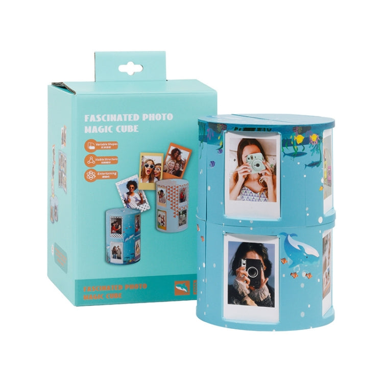 For Mini 3-Inch Transformable DIY Photo Frame Stand Storage Rack