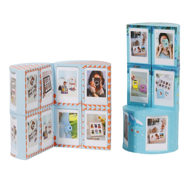 For Mini 3-Inch Transformable DIY Photo Frame Stand Storage Rack