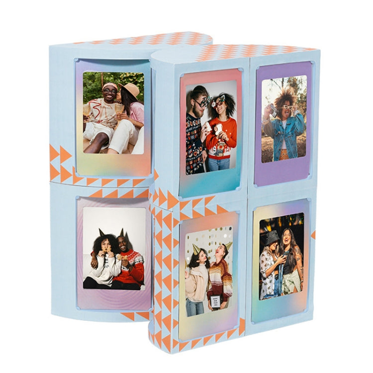 For Mini 3-Inch Transformable DIY Photo Frame Stand Storage Rack