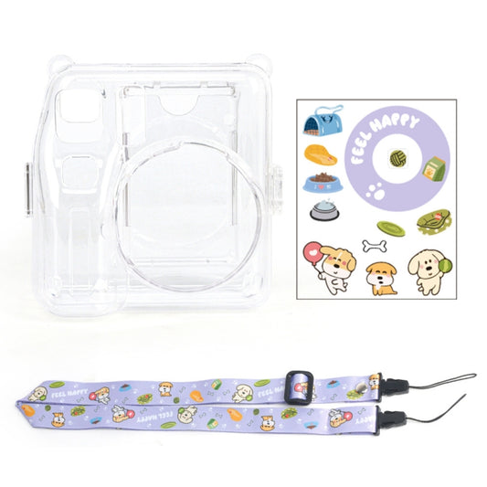 For Fujifilm instax mini SE Photo Bag Crystal Case Shoulder Strap Rope Sticker Set
