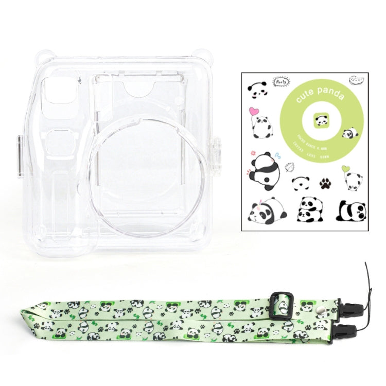 For Fujifilm instax mini SE Photo Bag Crystal Case Shoulder Strap Rope Sticker Set
