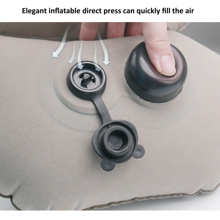 Portable Press Inflatable Pillow Lumbar Support Cusion Airplane Sleeping Pillow