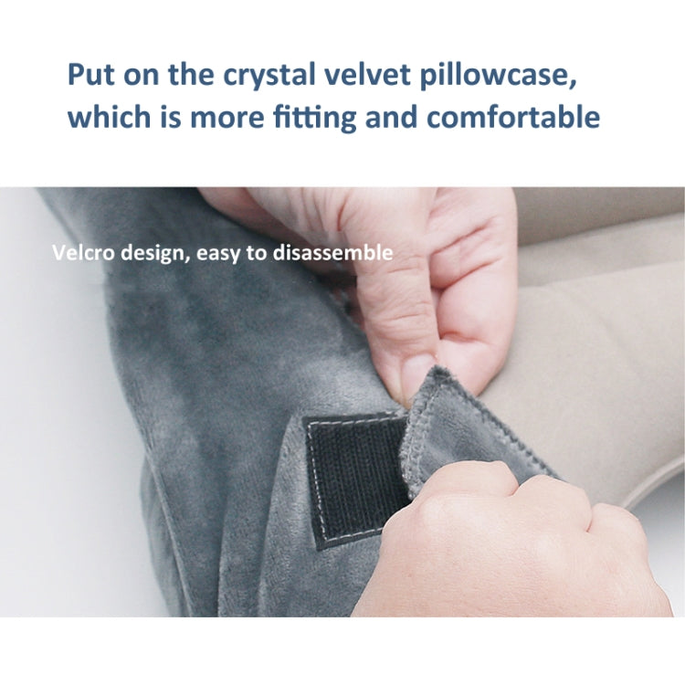 Portable Press Inflatable Pillow Lumbar Support Cusion Airplane Sleeping Pillow