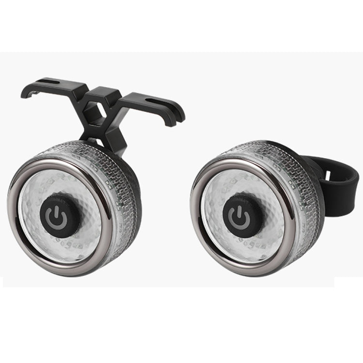 Round Bicycle Intelligent Induction Brake Taillight Night Riding Warning Light