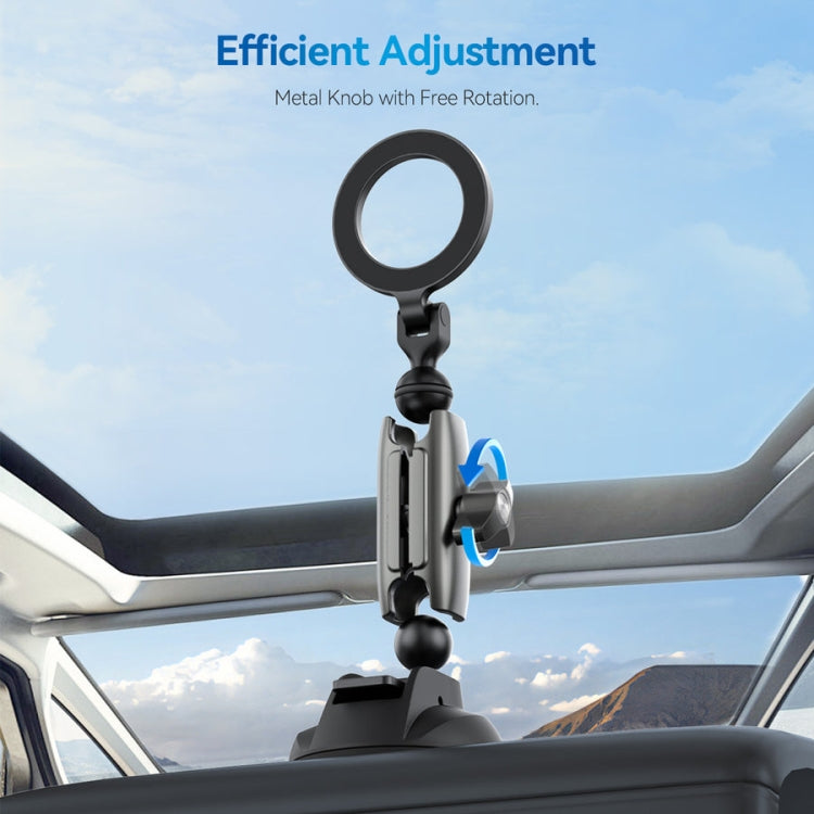 TELESIN Magnetic Suction Car Phone Mount 360 Degree Rotation Phone Holder