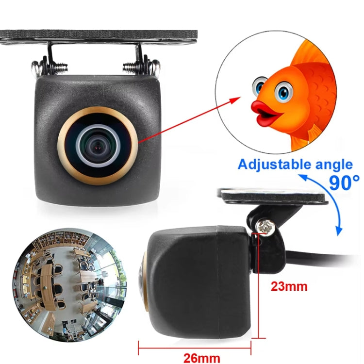 AHD1080P Car Universal HD Night Vision Rear View Reversing Three-Control Fisheye Camera