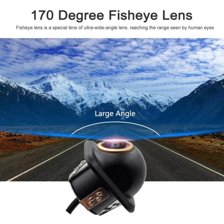 AHD1080P Car Universal HD Night Vision Rear View Reversing Three-Control Fisheye Camera