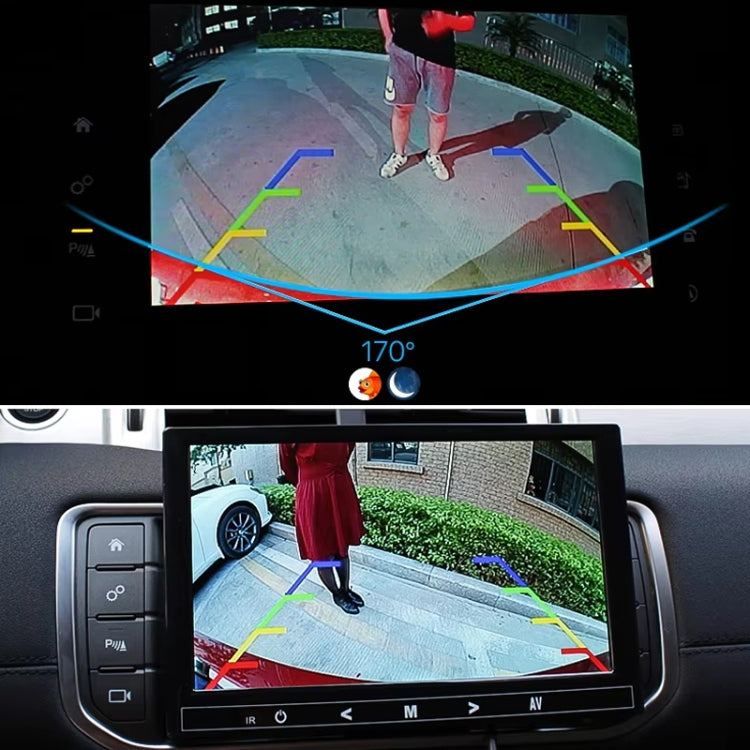 AHD1080P Car Universal HD Night Vision Rear View Reversing Three-Control Fisheye Camera