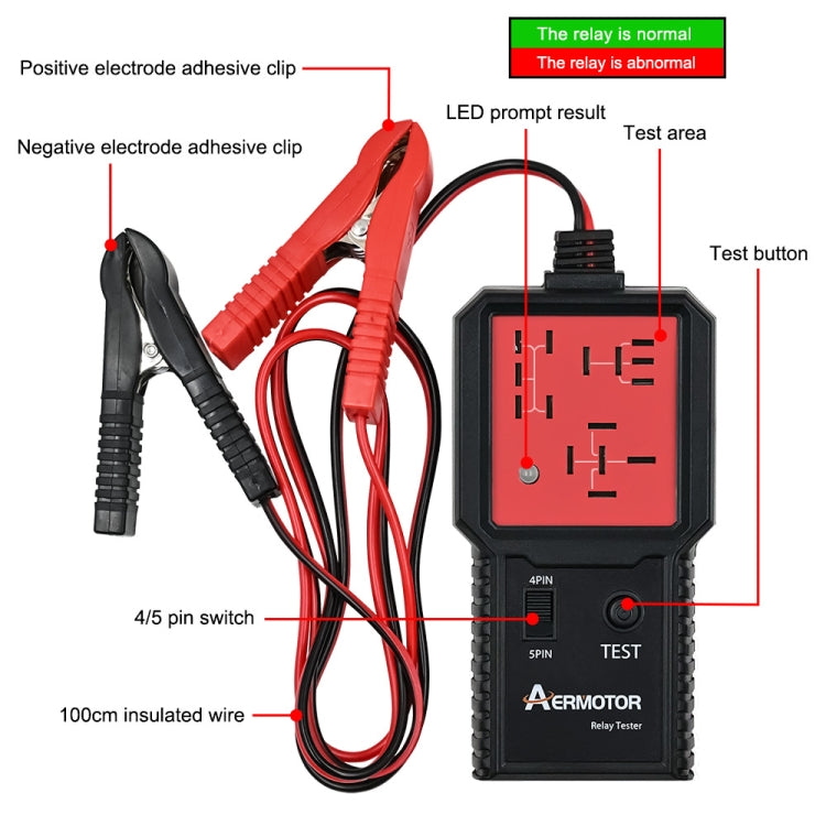 AERMOTOR Automotive Circuit Relay Tester Repair Tool