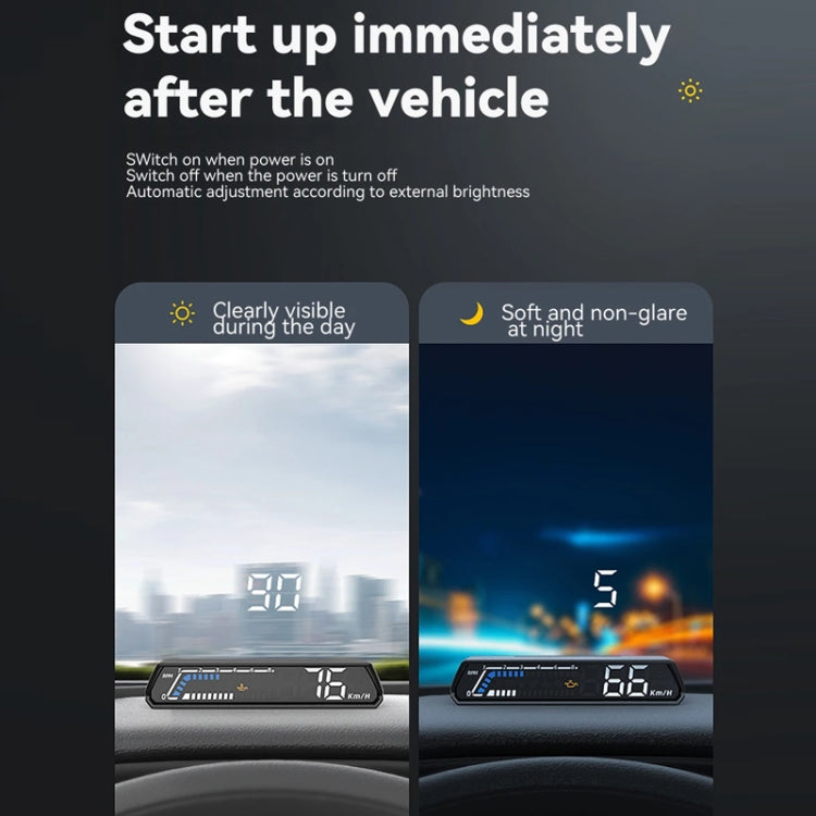 Head-up Display OBD Multi-function Vehicle Instrument Oil Temperature Gearbox Monitoring Screen