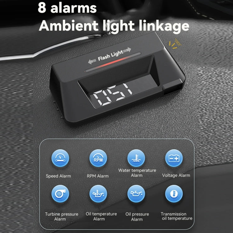 Head-up Display OBD Multi-function Vehicle Instrument Oil Temperature Gearbox Monitoring Screen