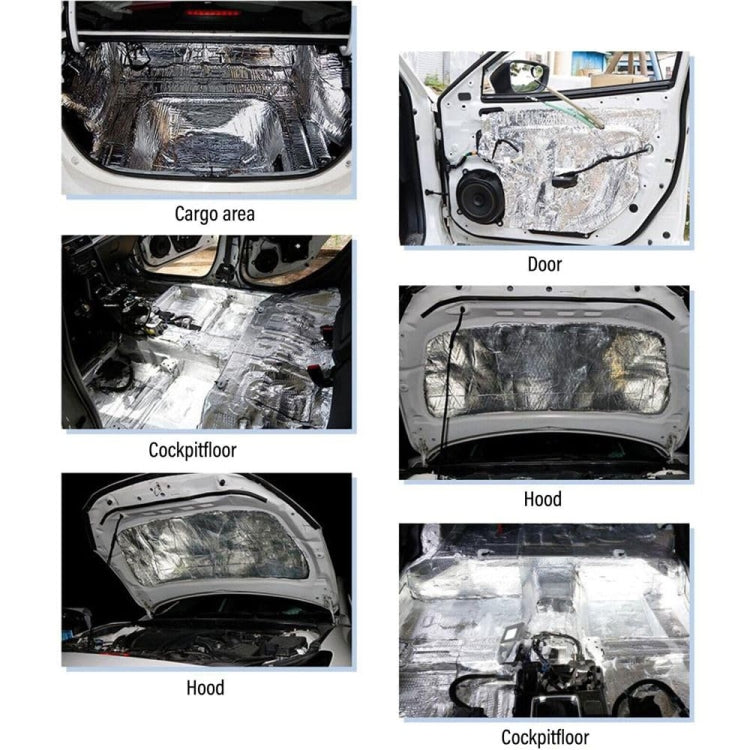 Car Thick Aluminum Foil Hood Heat And Sound Insulation Pad