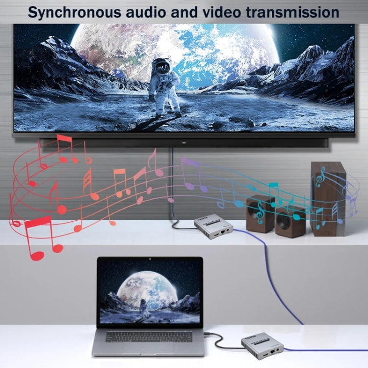 HDMI Single Cable 120m Transmitter / Receiver Extender 4K HD Transmitter