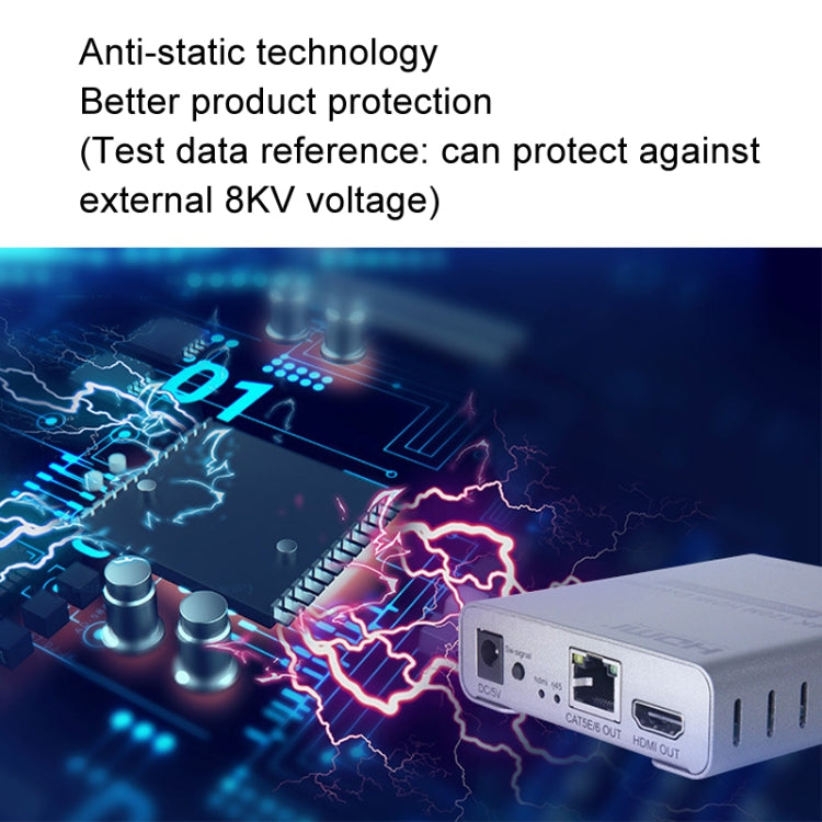HDMI Single Cable 120m Transmitter / Receiver Extender 4K HD Transmitter