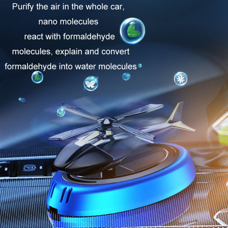 Car-Mounted Solar Rotating Airplane Aromatherapy Ornaments