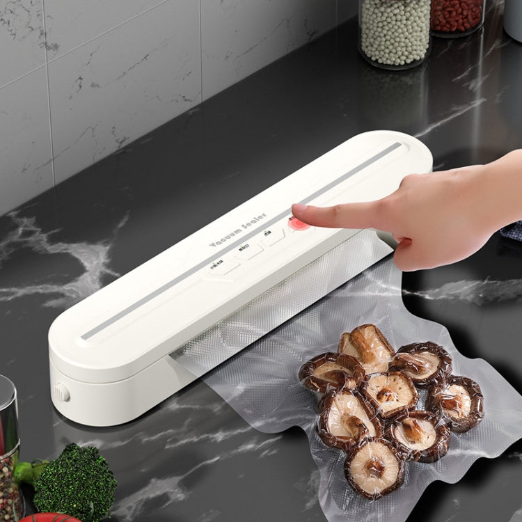 Food Vacuum Sealer Machine 60KPA Strong Suction, Small / Large Bag Modes With 10 Vacuum Bags