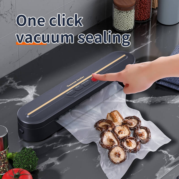 Food Vacuum Sealer Machine 60KPA Strong Suction, Small / Large Bag Modes With 10 Vacuum Bags