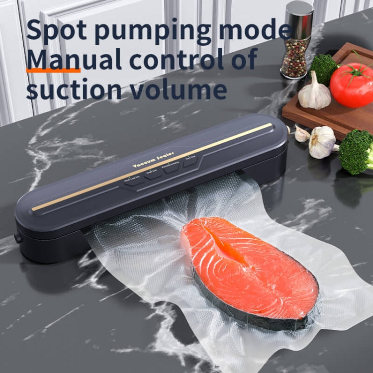 Food Vacuum Sealer Machine 60KPA Strong Suction, Small / Large Bag Modes With 10 Vacuum Bags