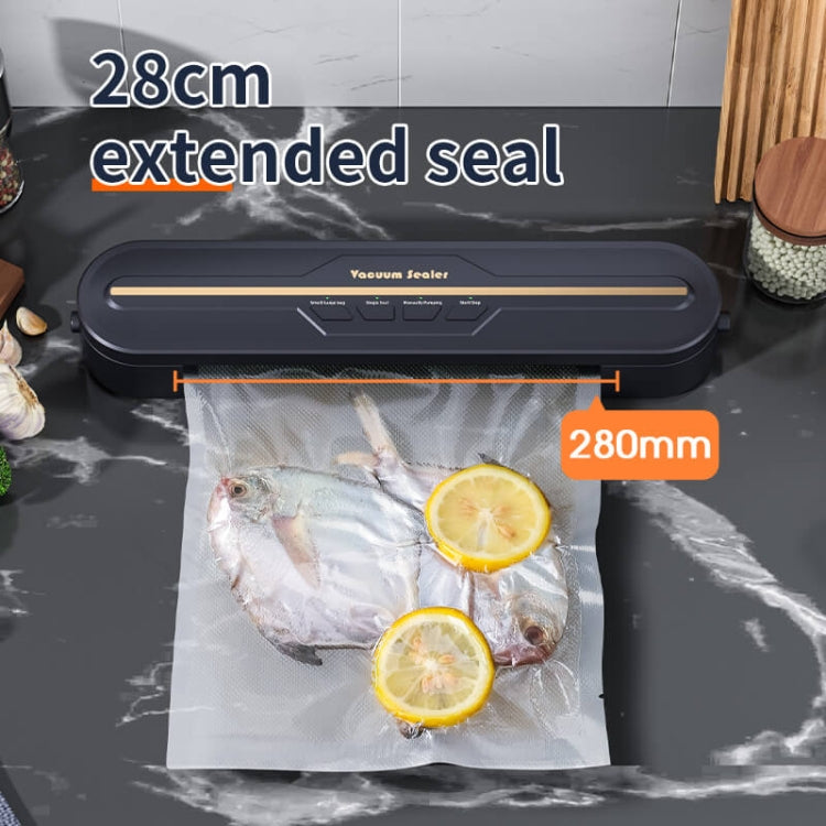 Food Vacuum Sealer Machine 60KPA Strong Suction, Small / Large Bag Modes With 10 Vacuum Bags