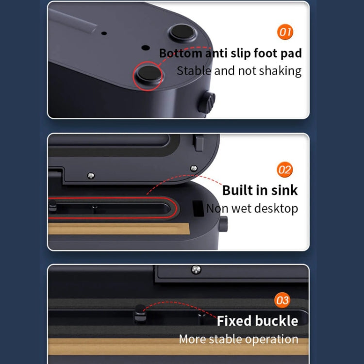 Food Vacuum Sealer Machine 60KPA Strong Suction, Small / Large Bag Modes With 10 Vacuum Bags